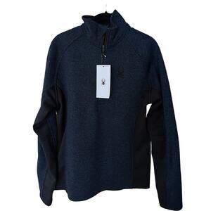 Spyder - Outbound Half Zip - Sweaters - Blue/Black - Men's - M - N.W.T.